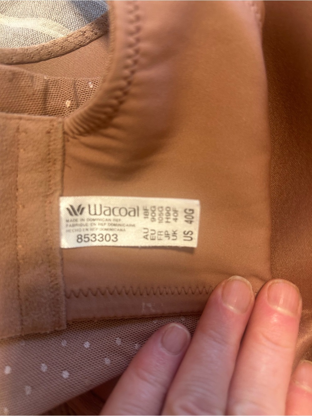 Wacoal Shimmer Molded Underwire Bra in Taupe - Picture 4 of 6